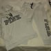 NWT Victoria Secret PINK  Hoodie & Skinny Jogger. Heather Gray. Size LARGE.