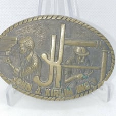 Vintage 1981 OC Tanner Solid Brass Belt