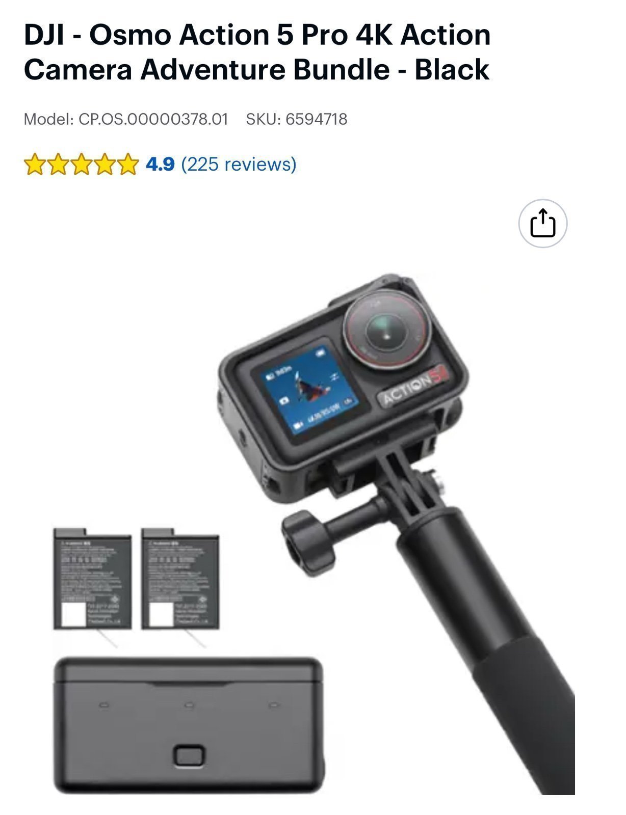 Osmo Action 5 adventure PRO Combo