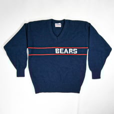 Vintage NFL Chicago Bears Wool V-Neck Sweater - M