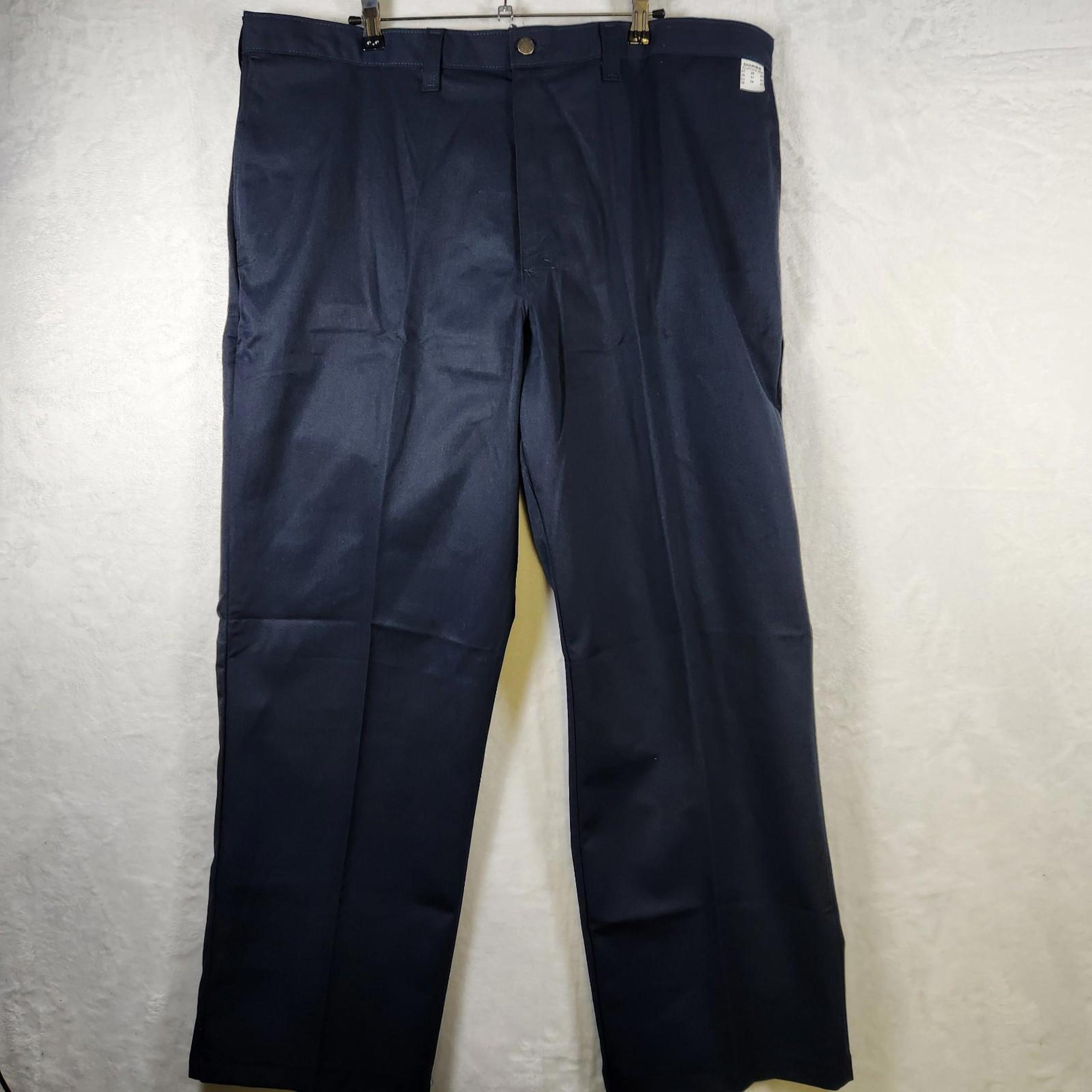 NWT Dickies Work Pants 42x29 Navy LP810NV Flat Front Uniform Industrial Mens
