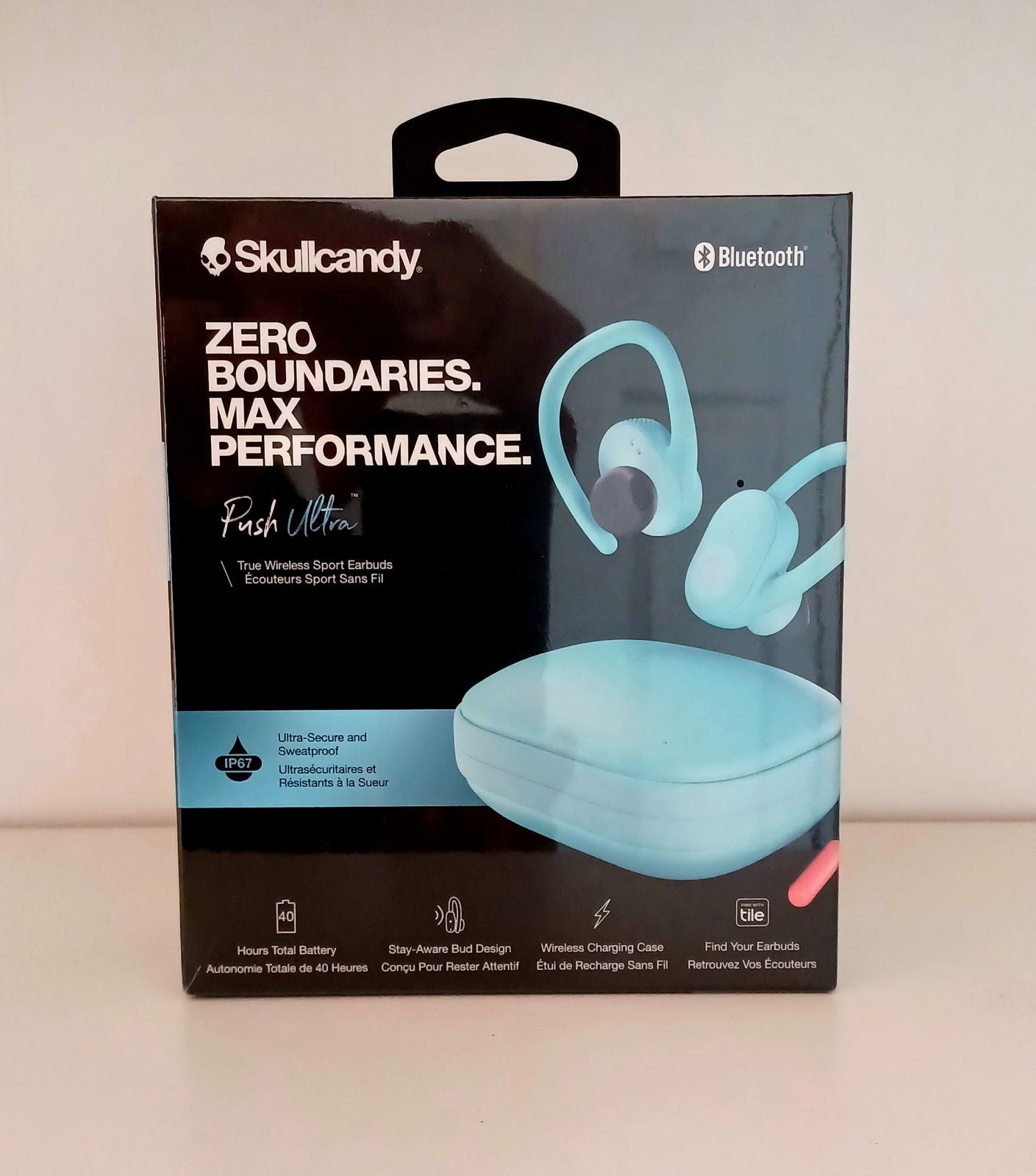 Skullcandy Push Ultra True Wireless Sport Earbuds Bleached Blue