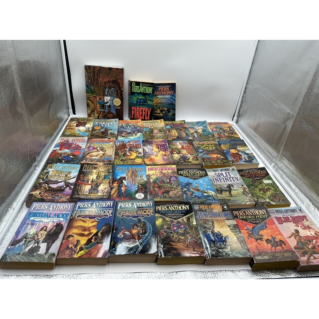 PIERS ANTHONY Lot 31 Apprentice Adept/Xanth/mode/Ecstatic Terror/space Tyrant