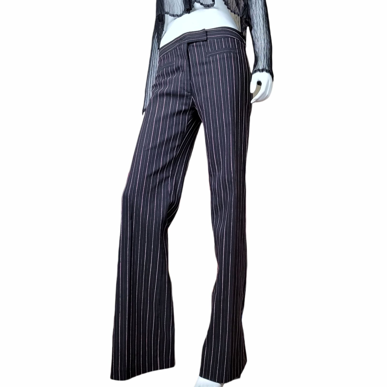 Vintage wide legged pinstripe pants