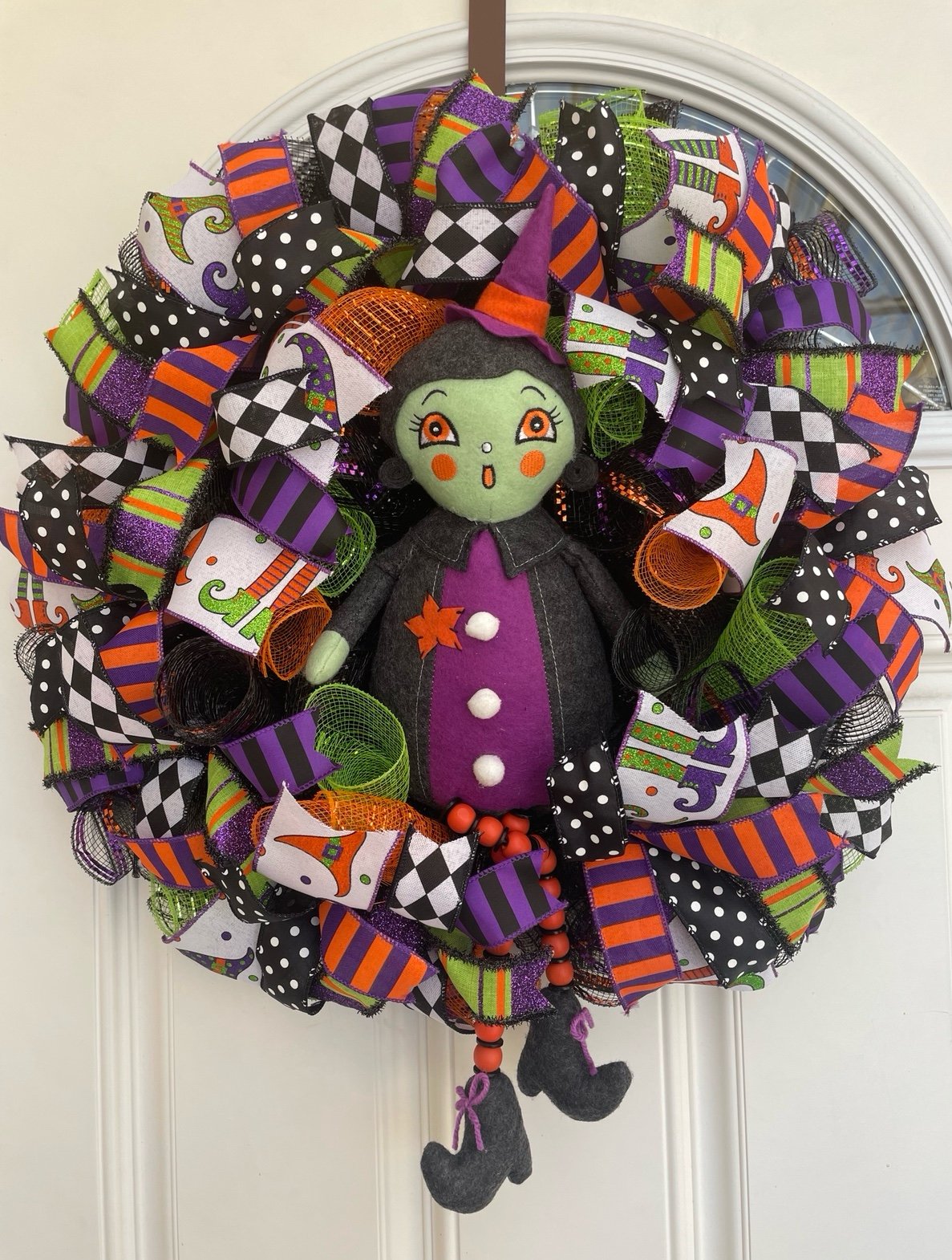 Halloween Witch Wreath Johanna Parker Plush
