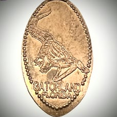 Rare vintage Florida gatortown copper keepsake