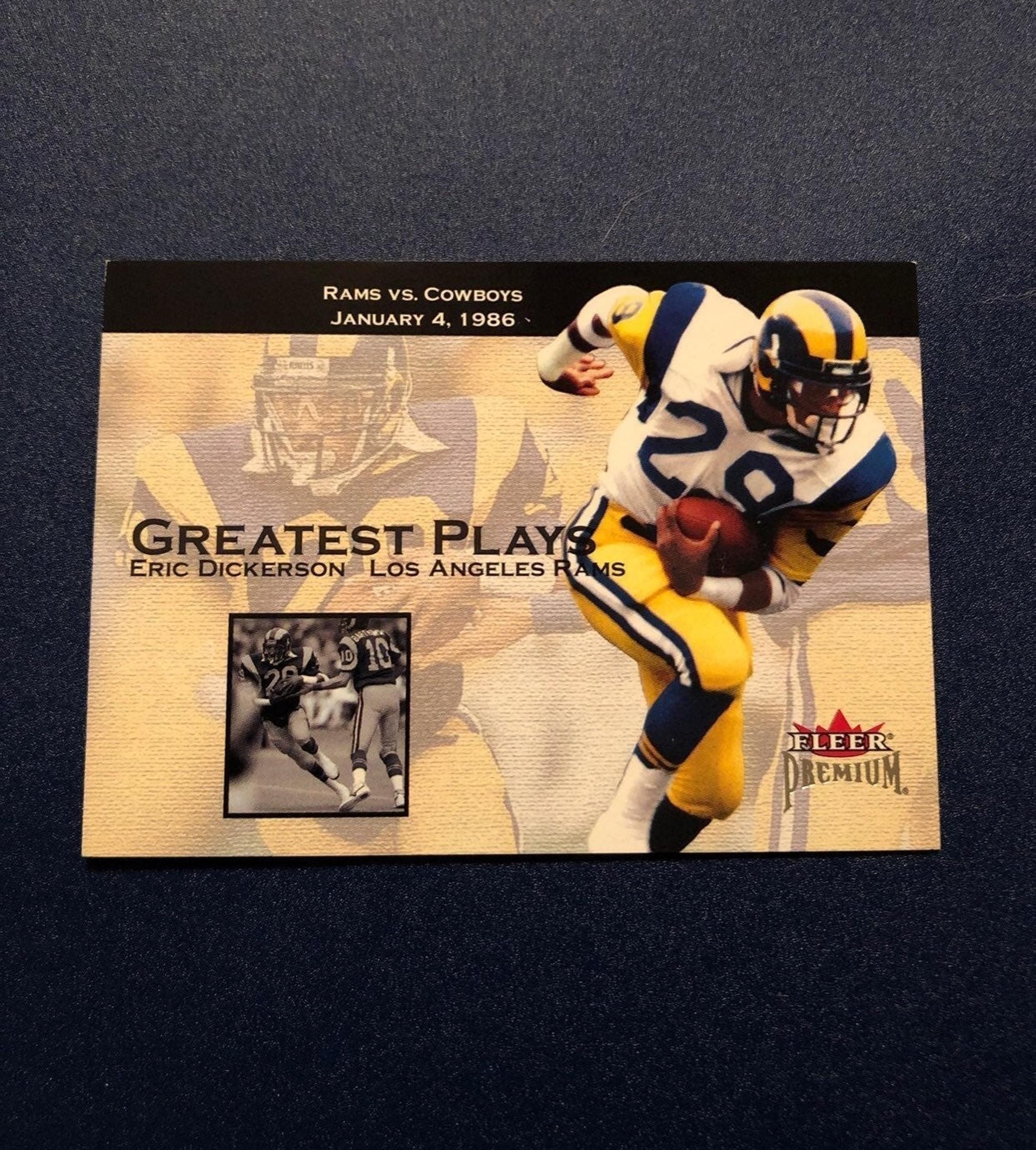 FLEER PREM GREATEST PLAYS ERIC DICKERSON
