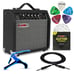 Guitar Amp 20W Amplifier For Electric Bass Acoustic Amp Small Portable GA 20 BLK