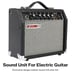 Guitar Amp 20W Amplifier For Electric Bass Acoustic Amp Small Portable GA 20 BLK