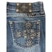 Size 28 MISS ME EASY CAPRI JEANS JE5159EP Crystals Cropped Spring Summer Denim