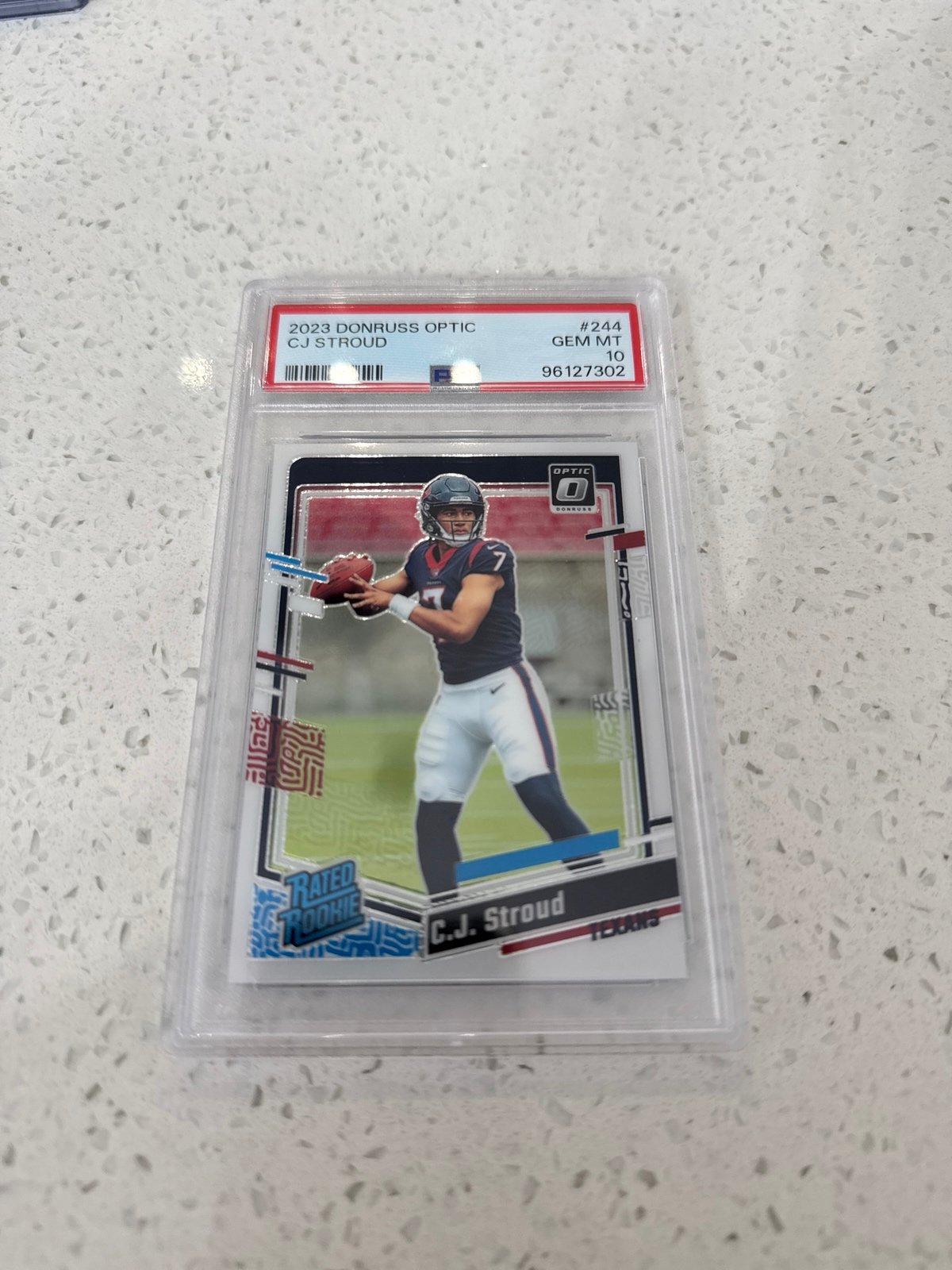 C.J. Stroud 2023 Panini Donruss Optic - Rated Rookie #244 (RC) PSA 10