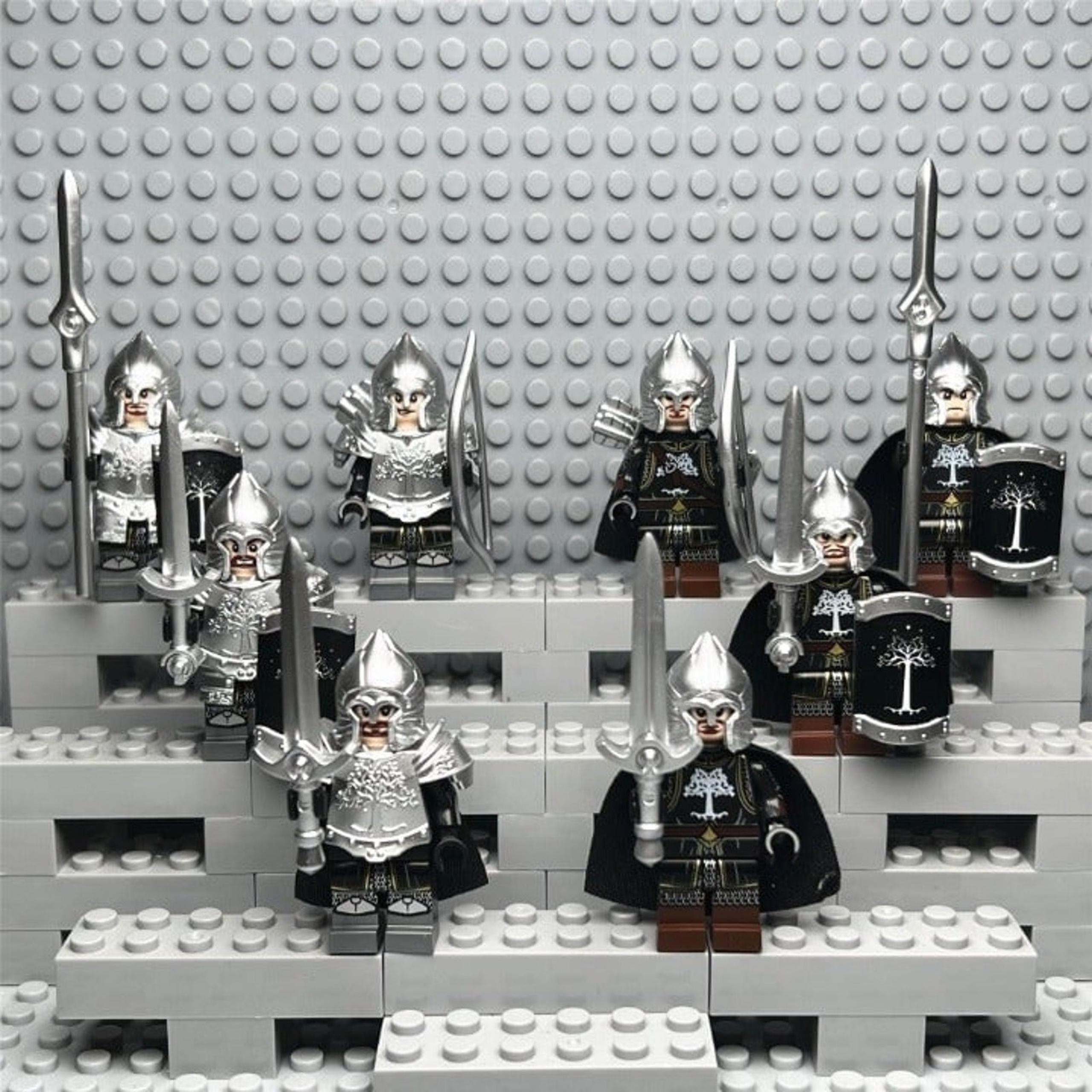 Lord of the Rings Gondor Custom Minifigures Lot of 8