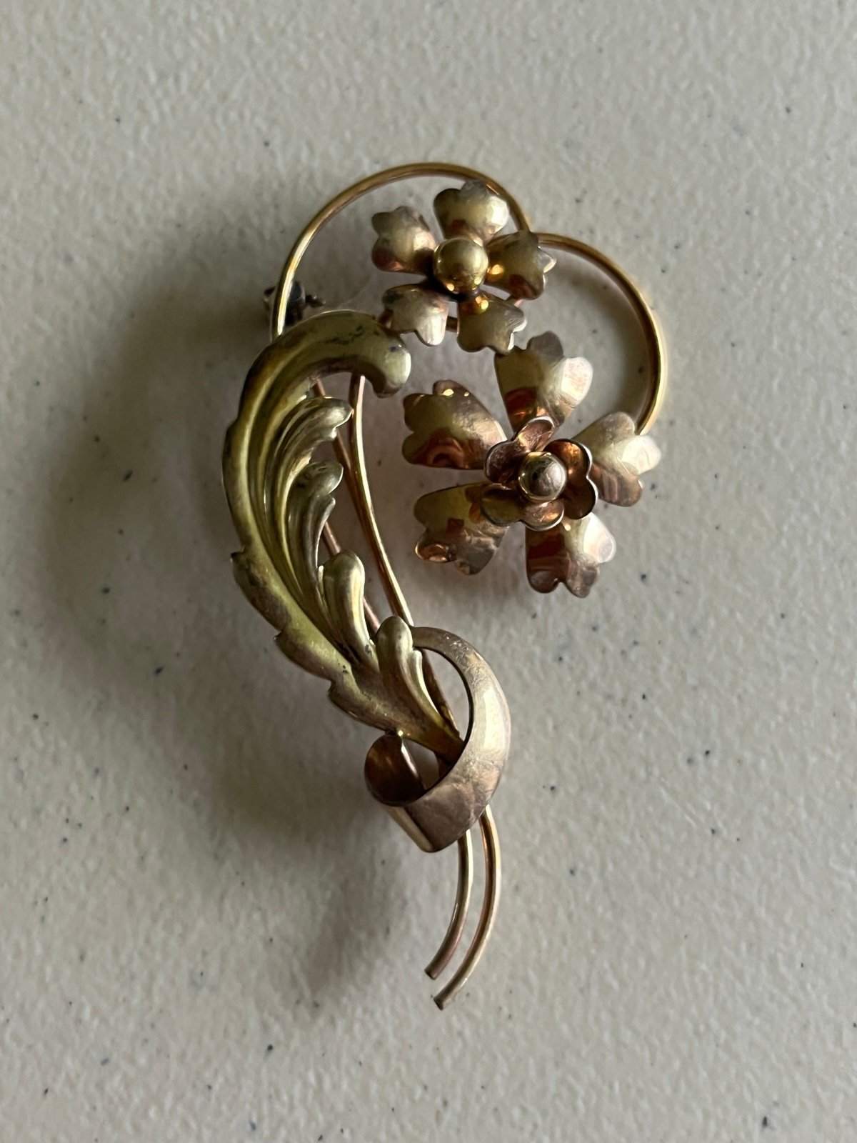 Gold-filled Sterling Brooch