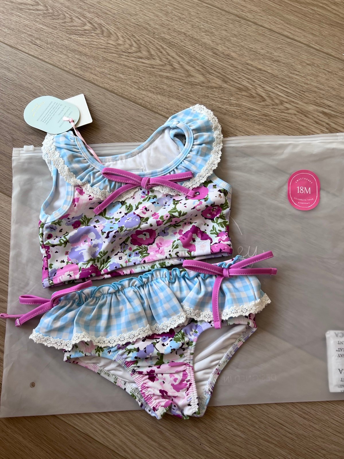 SweetHoney two piece toddler bathing suit
