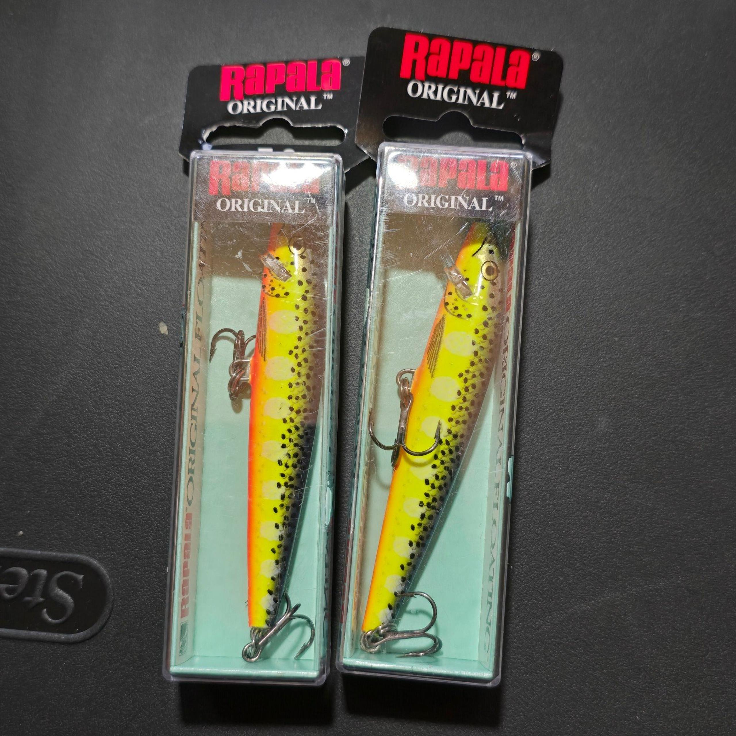 Original Rapala F-9 - Hot Steel - TWO Rapala Lot