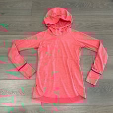 MARMOT Coral Pink Sunrift Long Sleeve Hooded Pullover Active Hiking Top Size XS