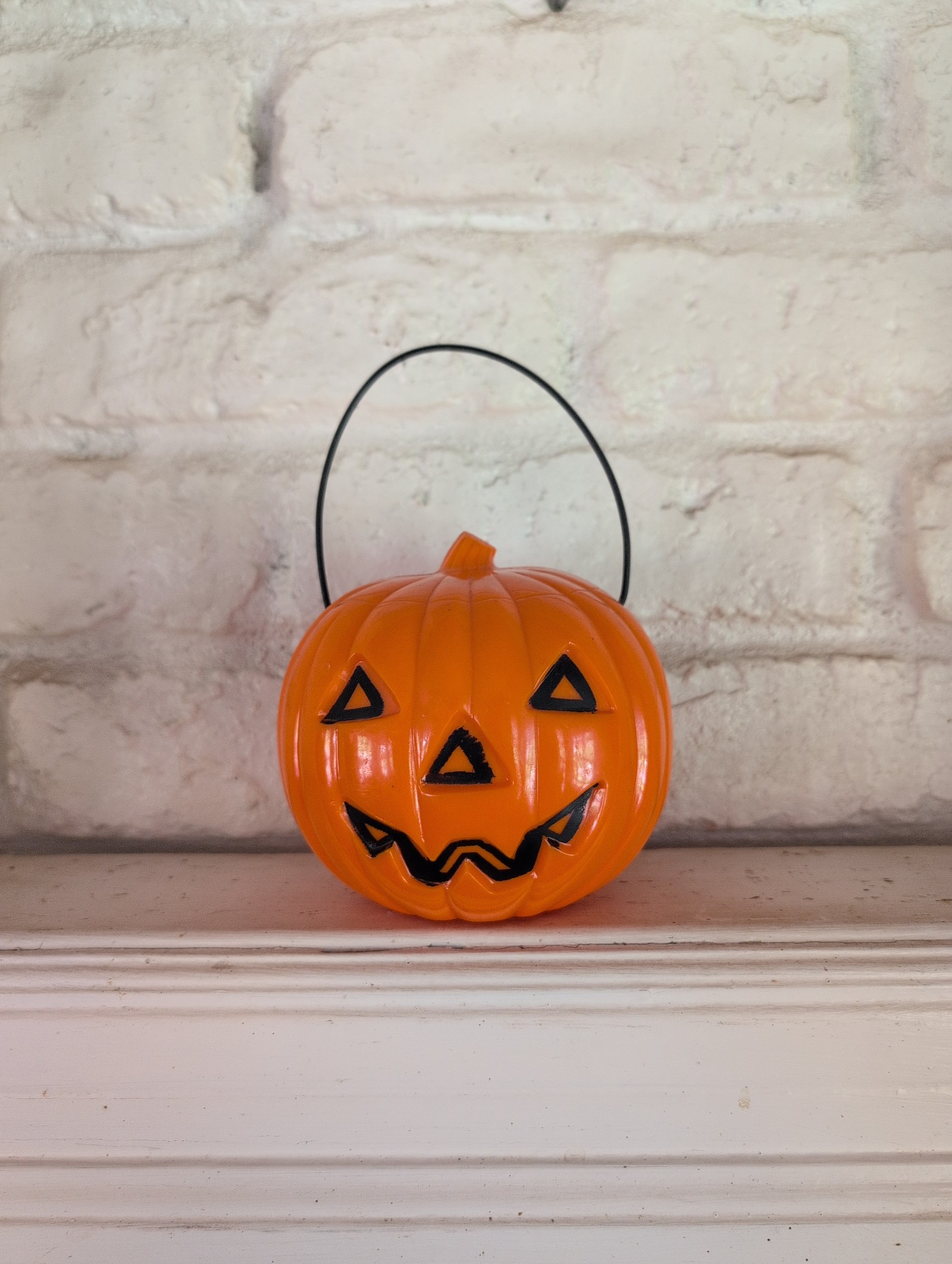 Vintage 50's blow mold jack-o'-lantern by Union Products