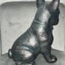 Garden french bulldog statue