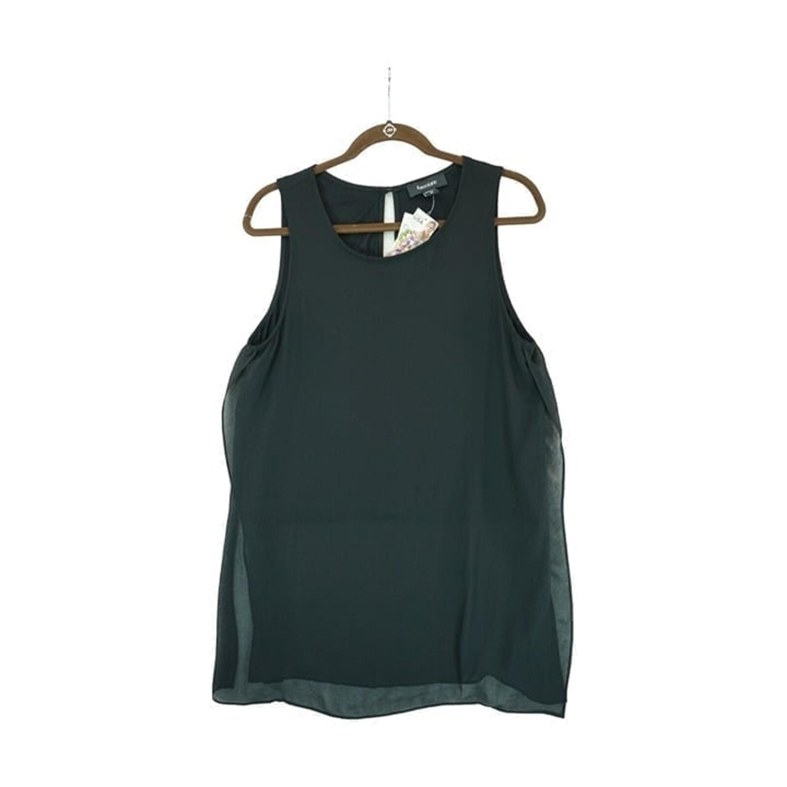 NWT Karen Kane Women’s Medium Black Sleeveless Top Shirt Blouse MSRP $89