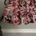 IRO Women's Mini Tiered Skirt Skort Shorts Multi Color Abstract Print Small