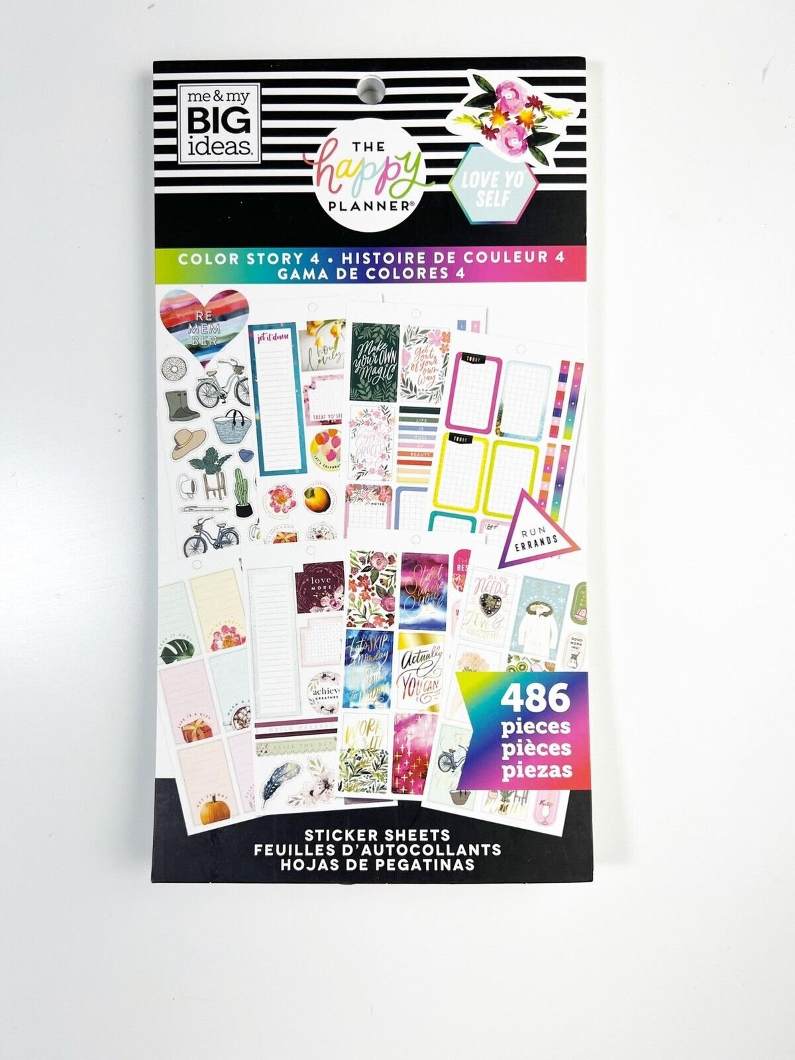 The Happy Planner Value Pack Sticker Book COLOR STORY 4 New