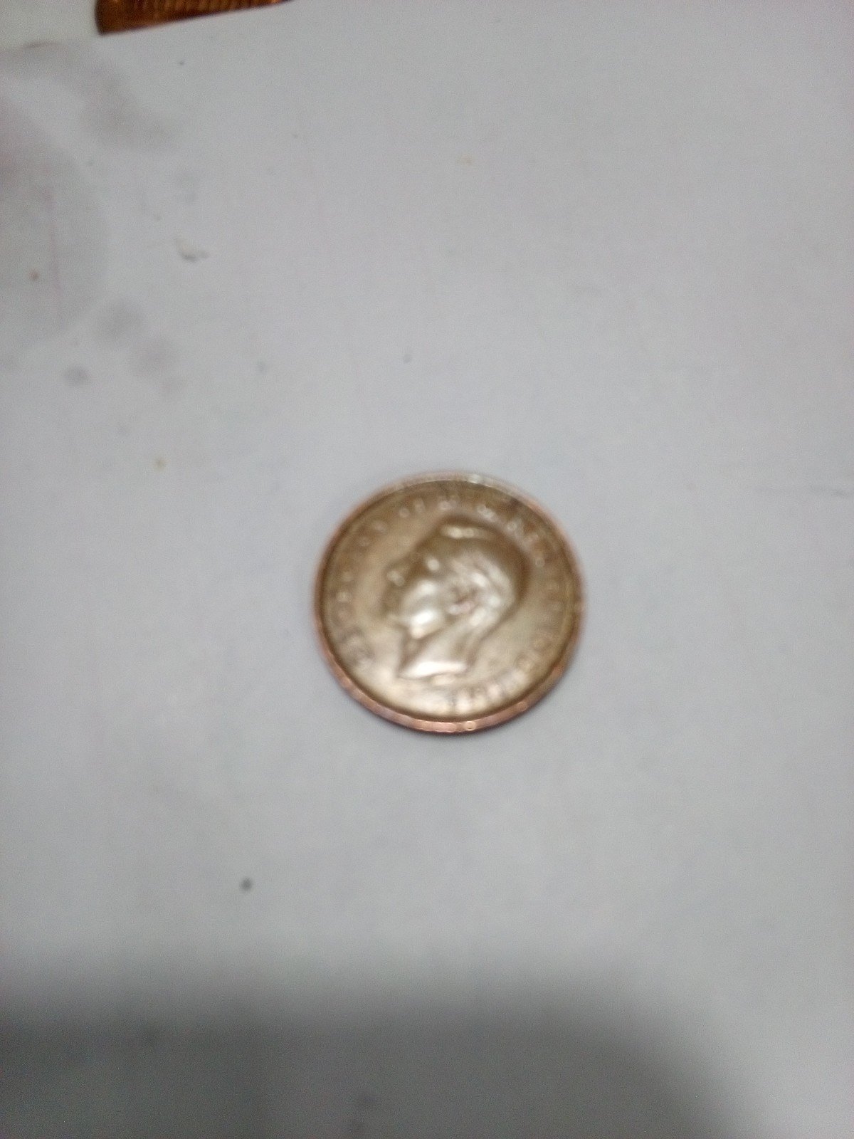 1947 blunt 7 Canadian penny