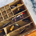 Plano Magnum Double sided Tackle Box fishing gear. vintage lures, bobbers