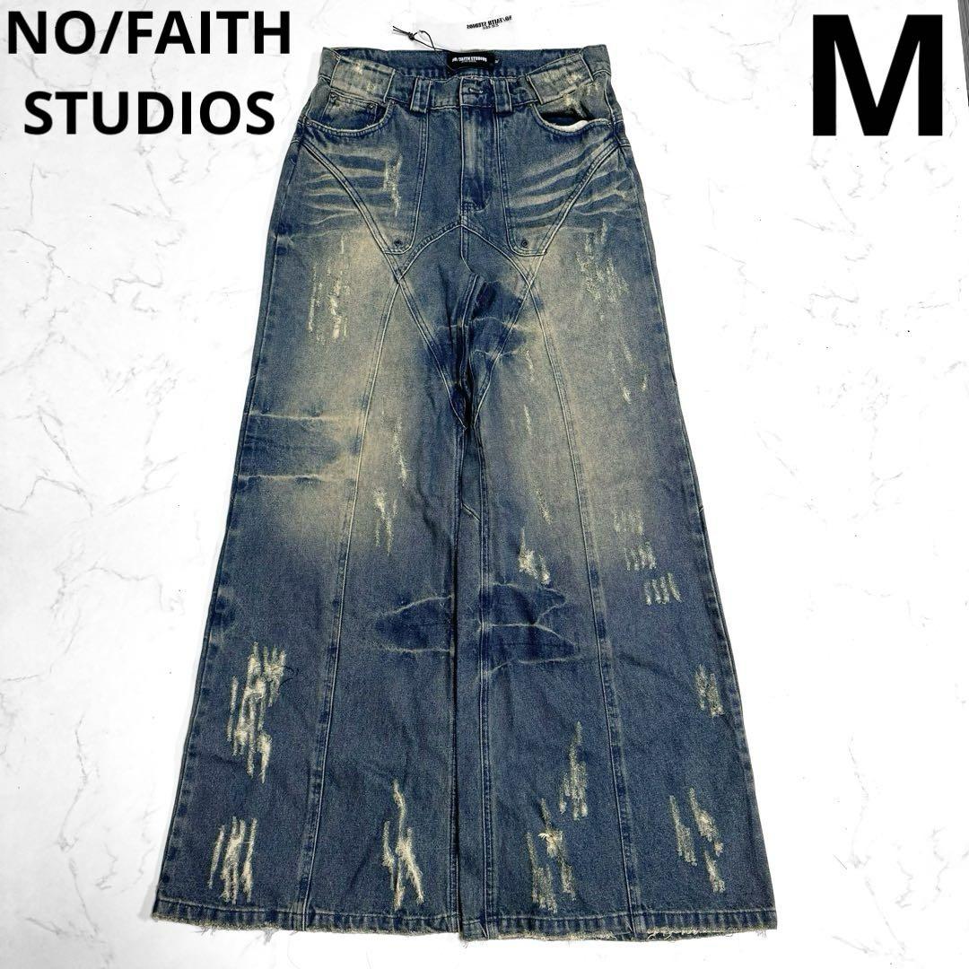 上品なブランド Pants Leg Wide Denim STUDIOS NO/FAITH Y2K M Fade パンツ