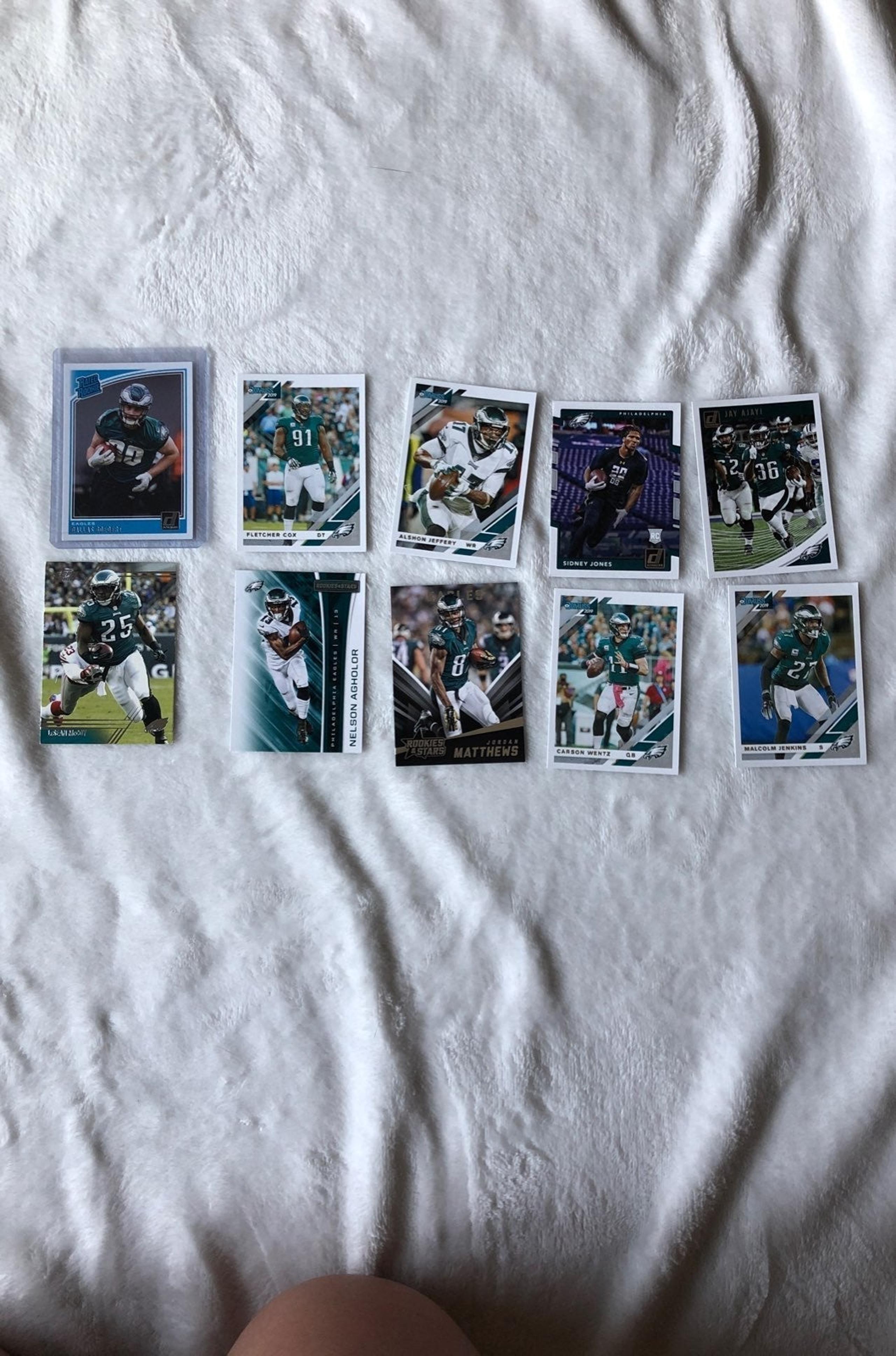 10 NFL Philadelphia Eagles football card