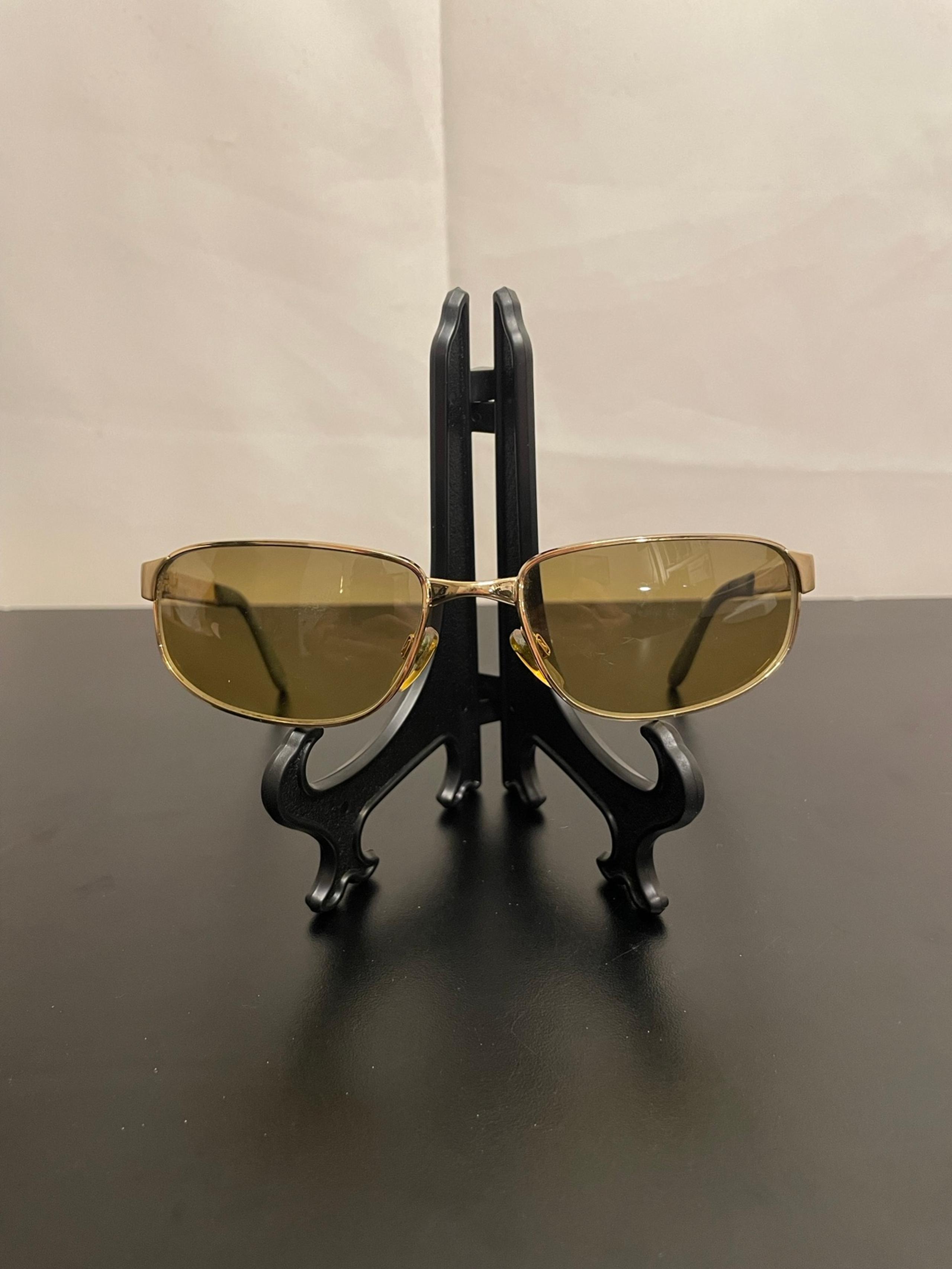 Emporio Armani 90s Vintage Sunglasses Mens Womens Gold Eagle 161-S 59-18 125