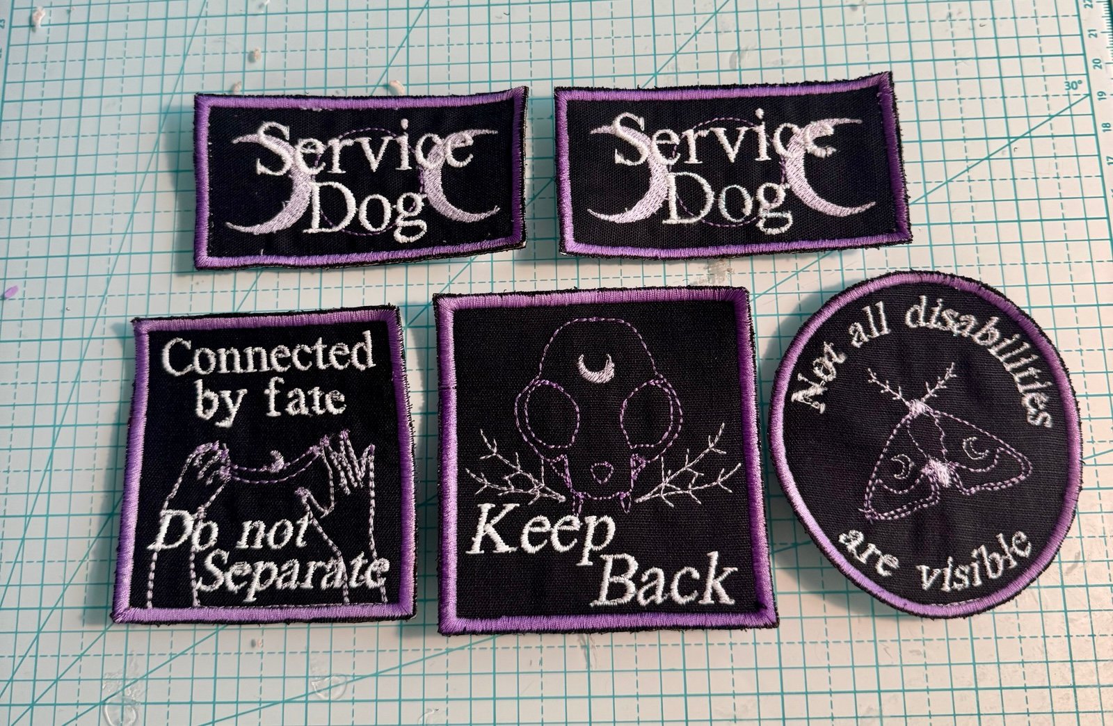 Celestial Service Dog Patch Set