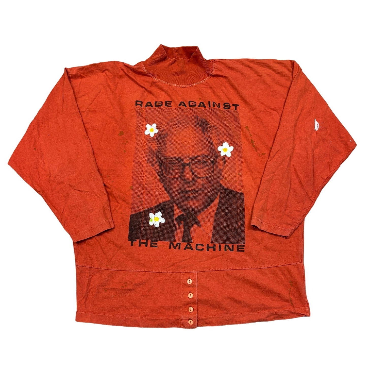 Rare Bernie Sanders 2020 Rage Against The Machine Turtleneck Shirt XL