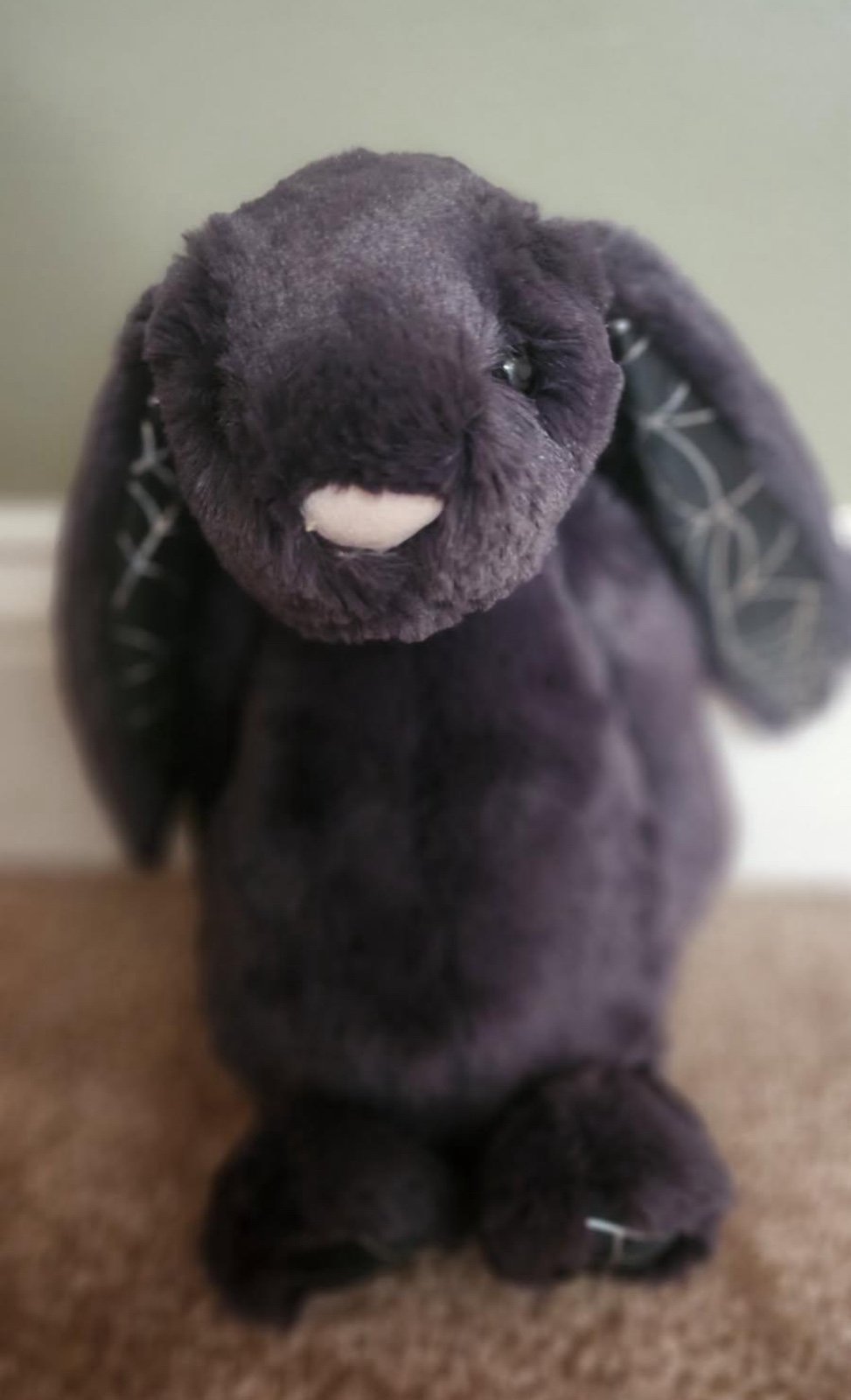 Inky Jellycat Medium with Personalized ears and feet!