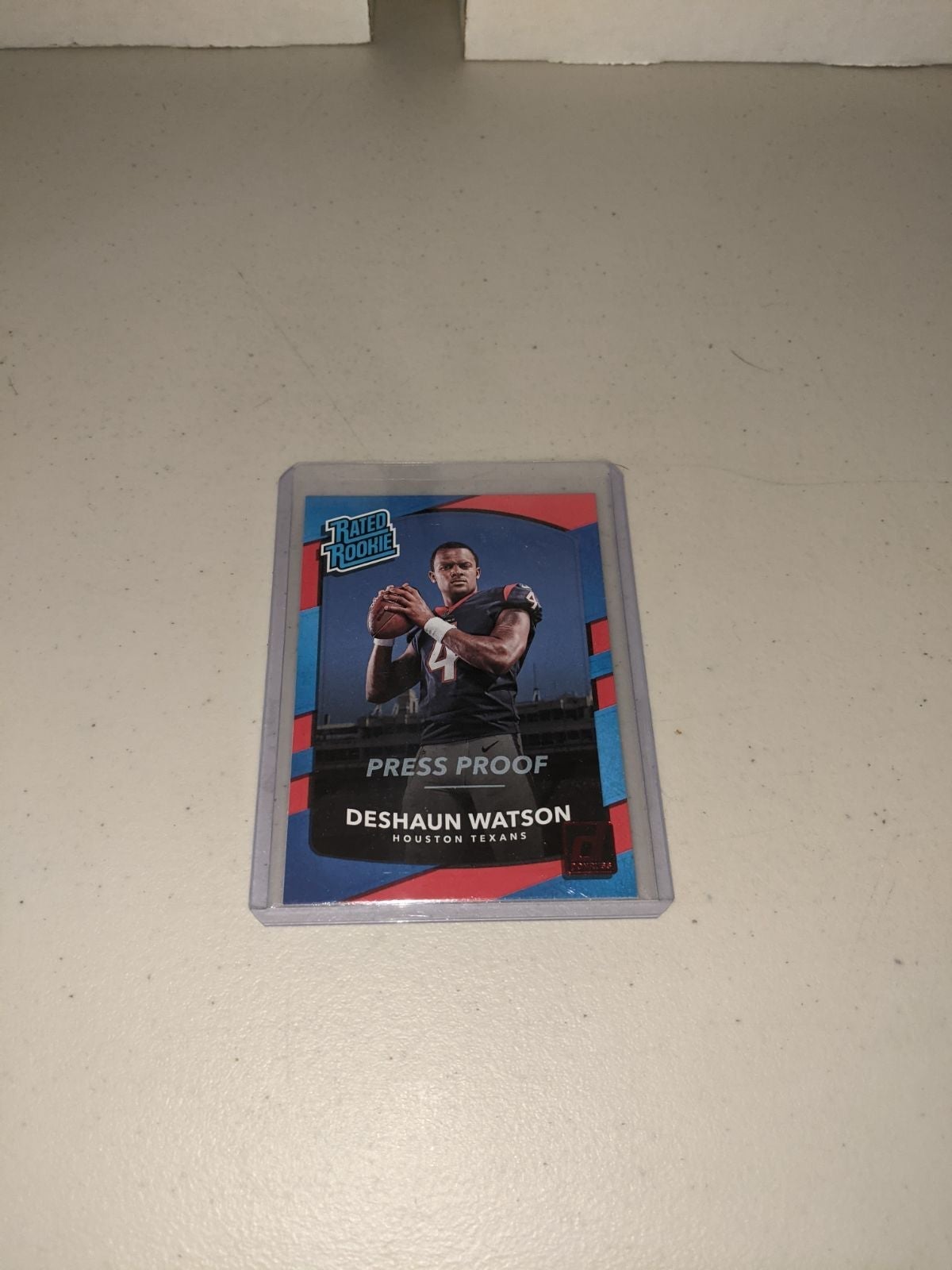 Deshaun Watson Donruss Rated Rookie Red Press Proof! Very Clean!