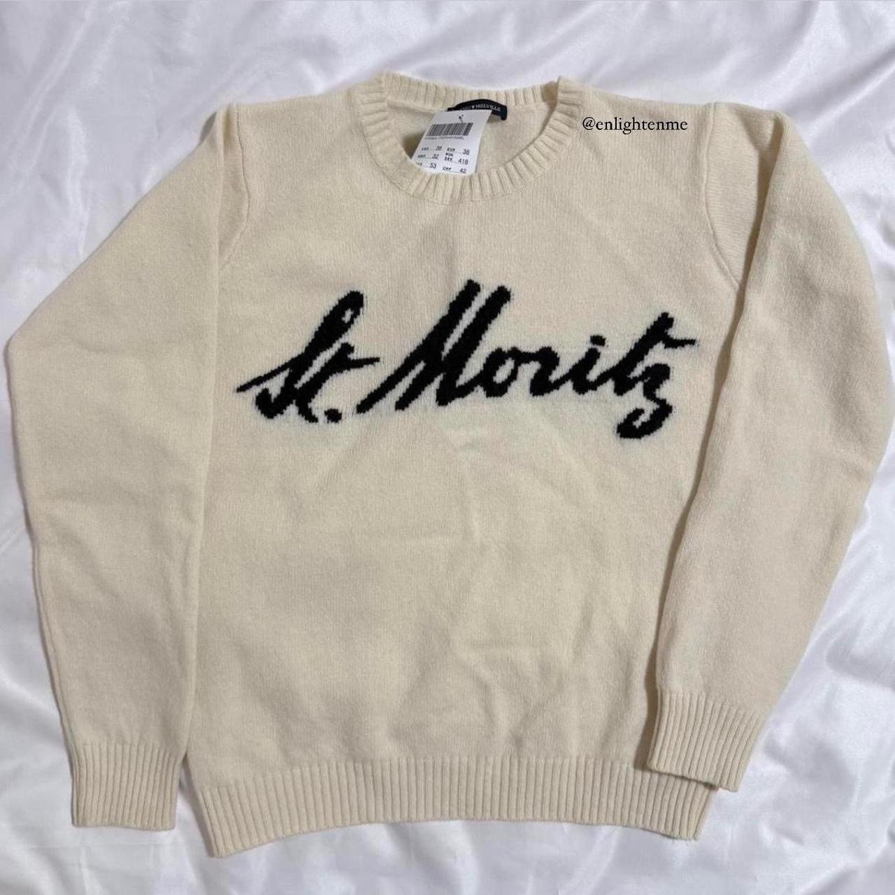 Brandy Melville St. Moritz cream wool knit crewneck