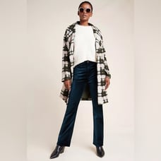 AGOLDE AGOLDE Nico Ultra High-Rise Velvet Bootcut Jeans