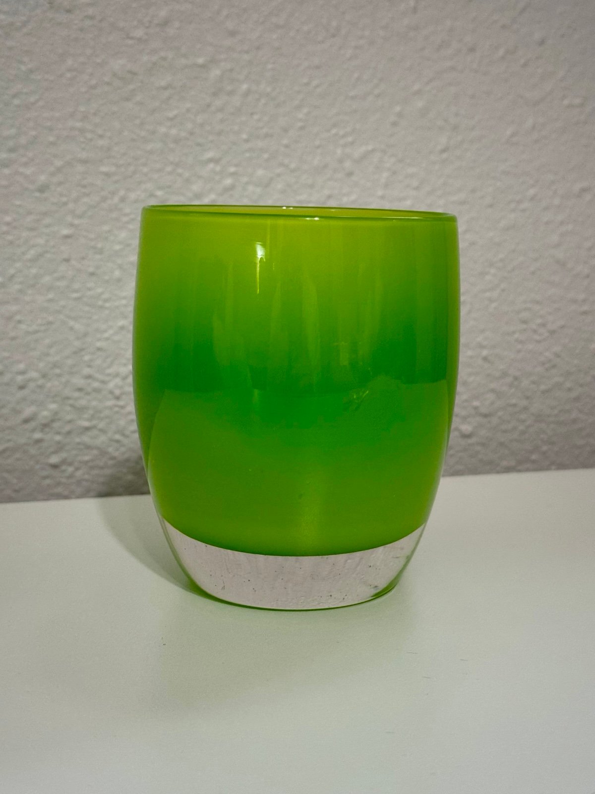 Glassybaby “Lucky” Lime green tea light holder