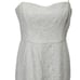 French connection white lace strapless lace wedding Beach dress size 10 new!!
