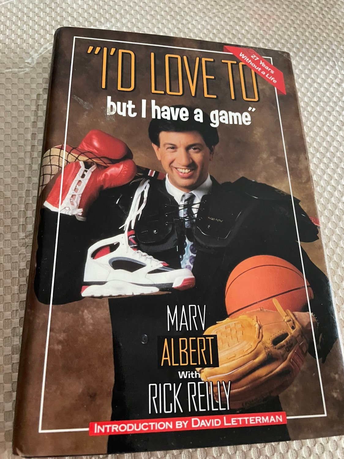 Marv Albert signed book