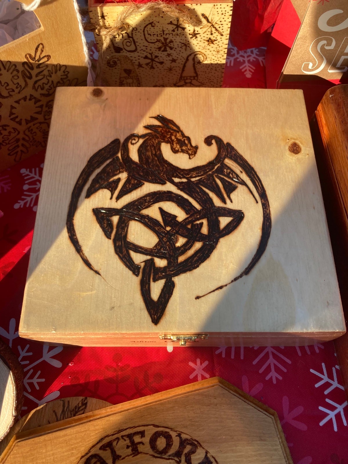 Hand made cigar box for the dragon lover