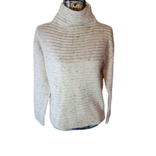 Madewell Belmont Mock Neck Sweater in Donegal Snow