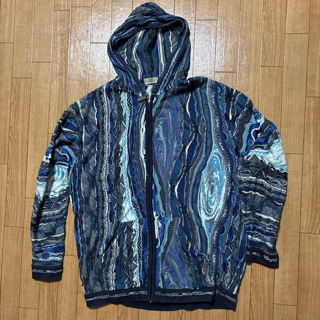 【Extremely Rare】COOGI 3D Knit Hoodie 2XL