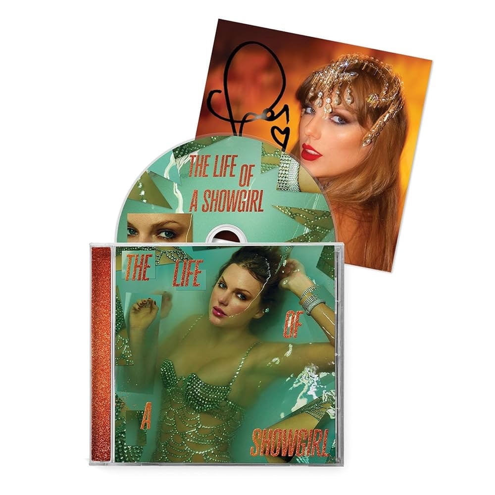 Taylor Swift ‘The Life of a Showgirl’ CD + Hand Signed Photo 1 *IN-HAND*