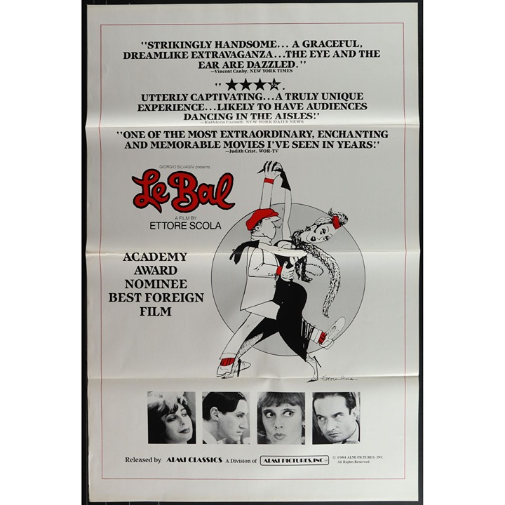 Le Bal (1984) Original Movie Poster Folded 27x41 EM8-506
