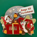 Disney Parks Chip and Dale Days ‘til Christmas Countdown Jumbo Stand LR Pin