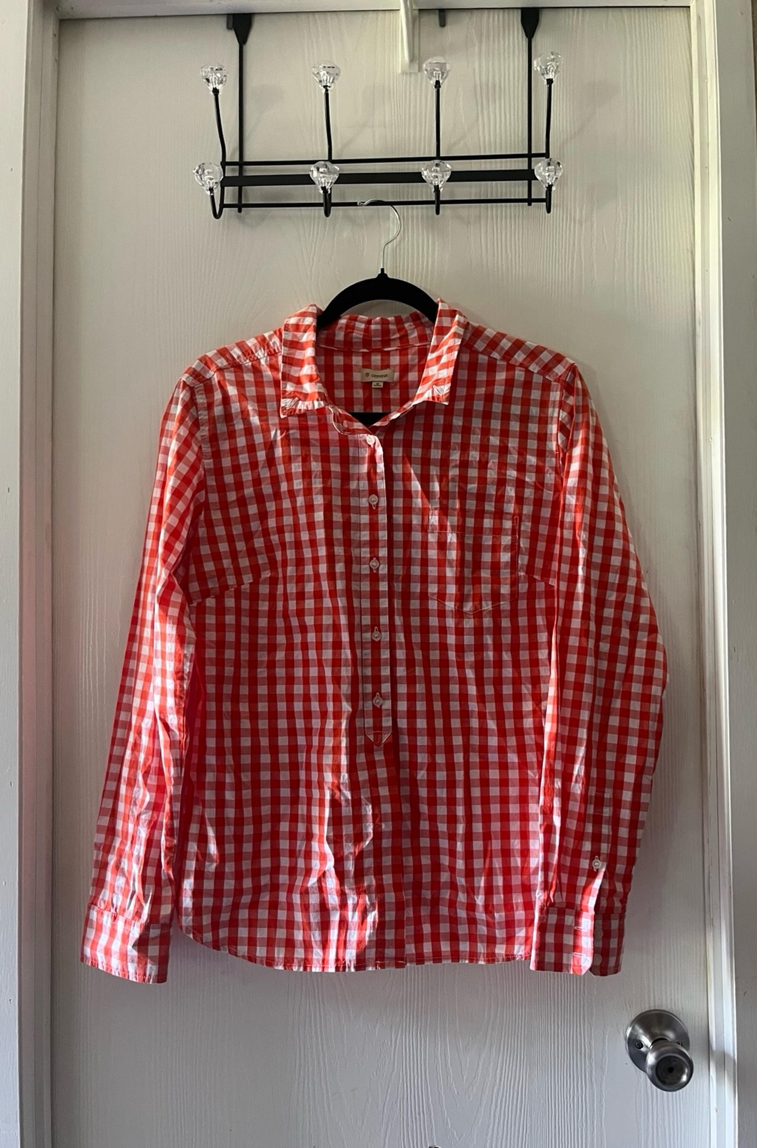 Red and White Checkered Shirt - Daniel Cremieux