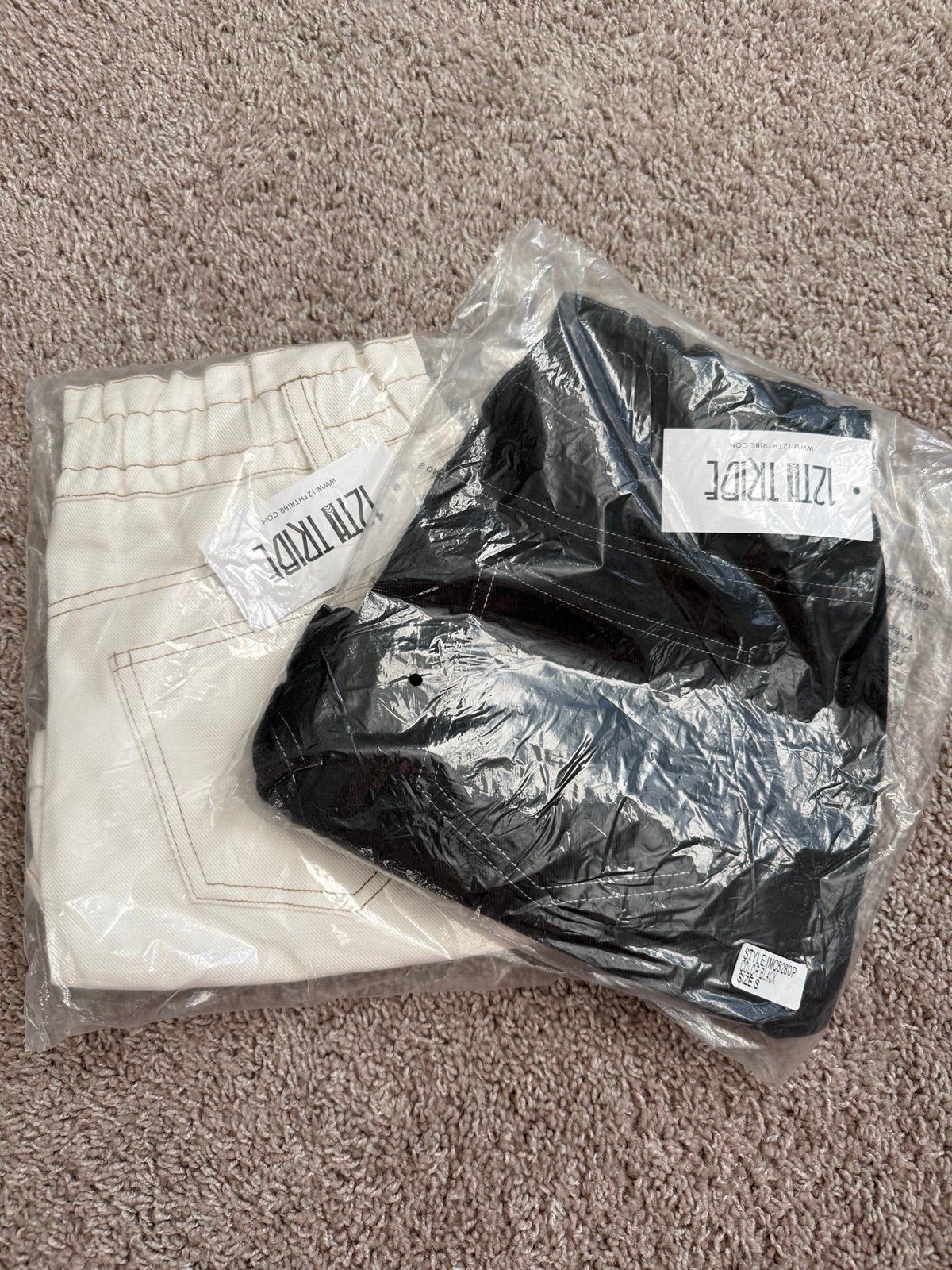 Paperbag stitch shorts set of 2