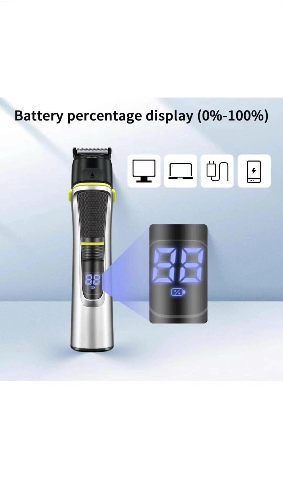 Beard Trimmer for Men - 15 in 1 Mens Grooming Kit - Cordless Hair Clippers for M