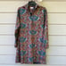 ANN MASHBURN Western Volume Dress In Rust