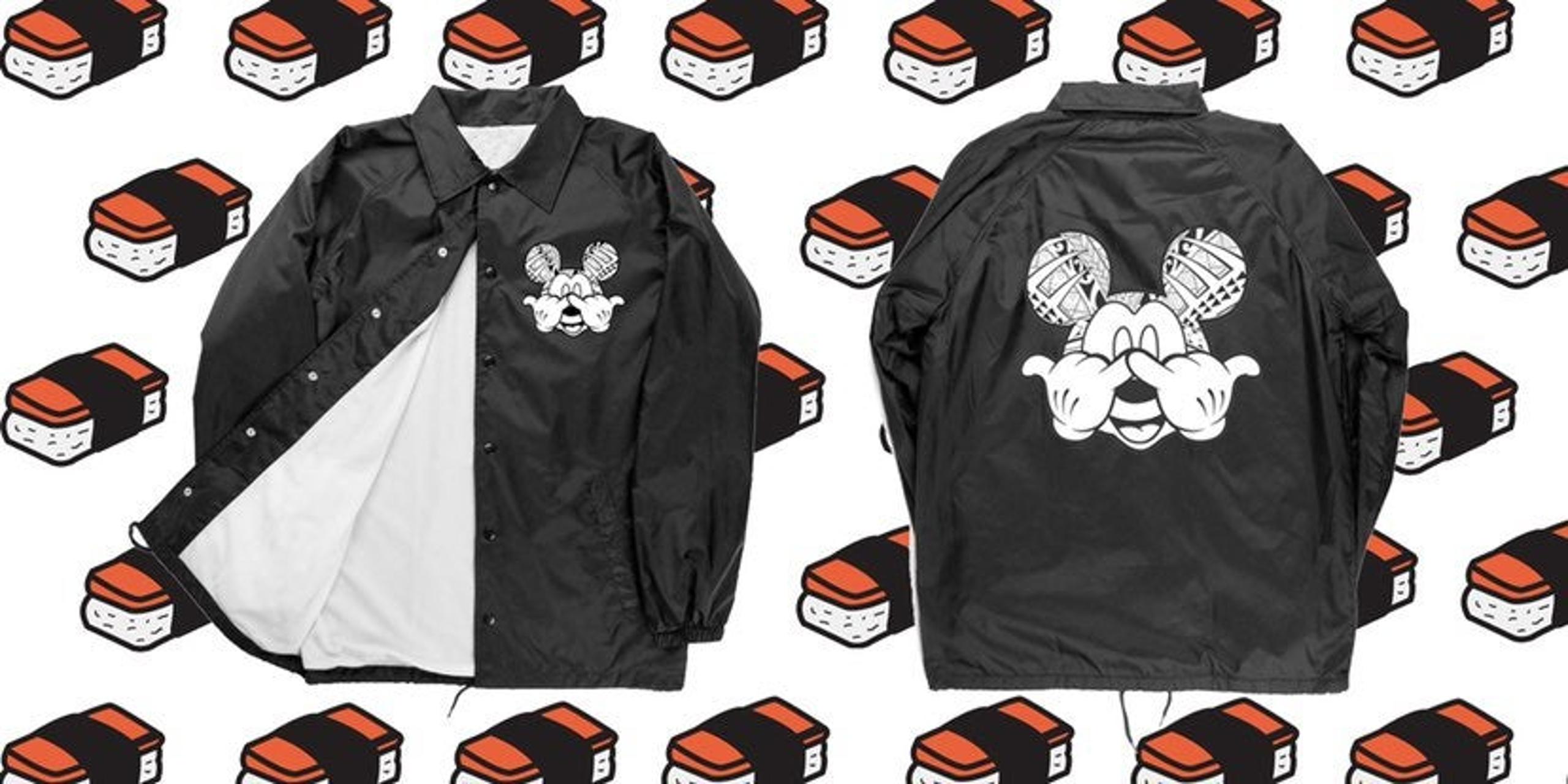 Tribal Double Shaka Custom Button Up windbreaker jacket